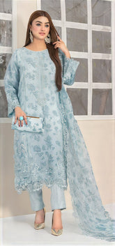 Organza Whim Embroidered Pakistani suit LXPK0029